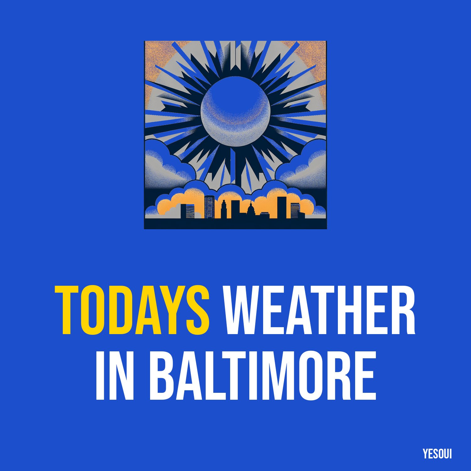 Todays Weather in Baltimore artwork