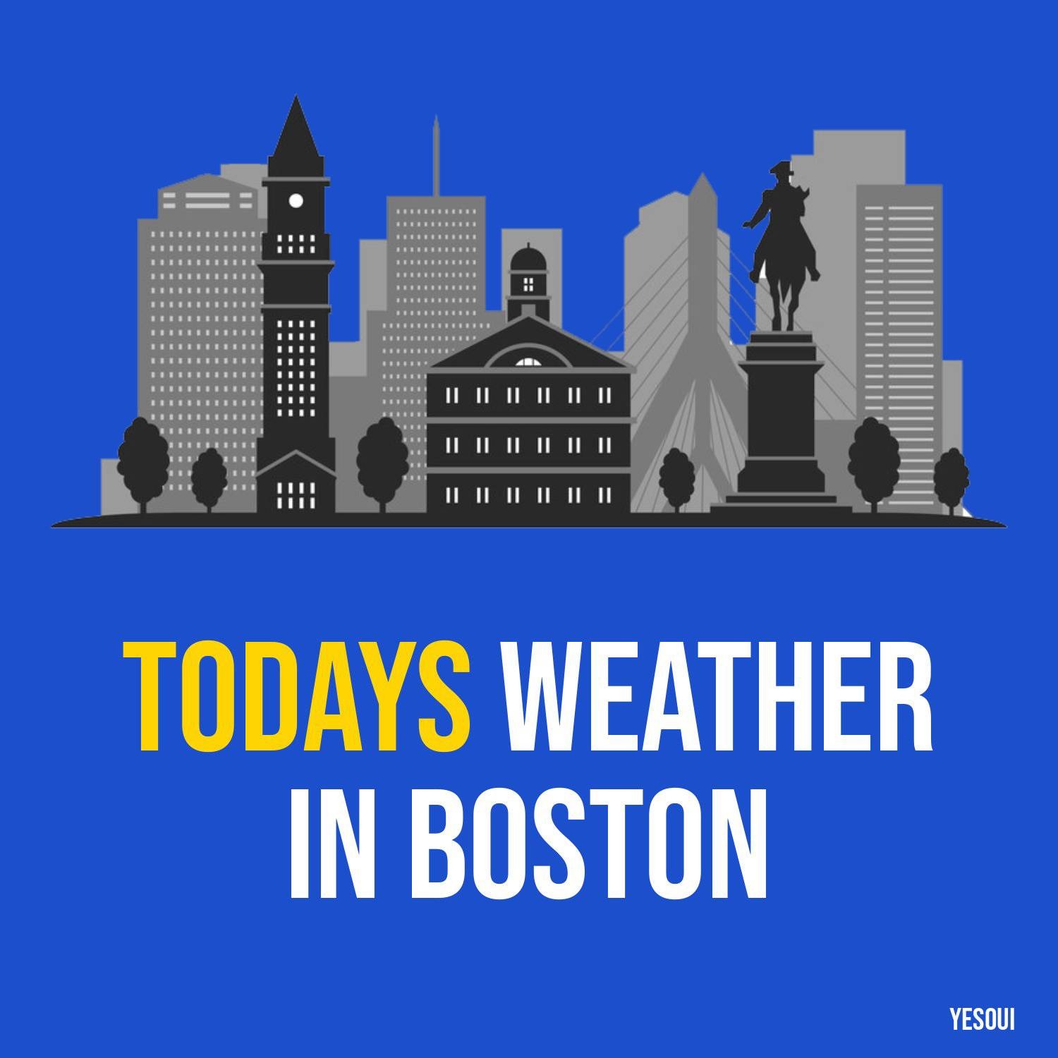 Todays Weather in Boston artwork