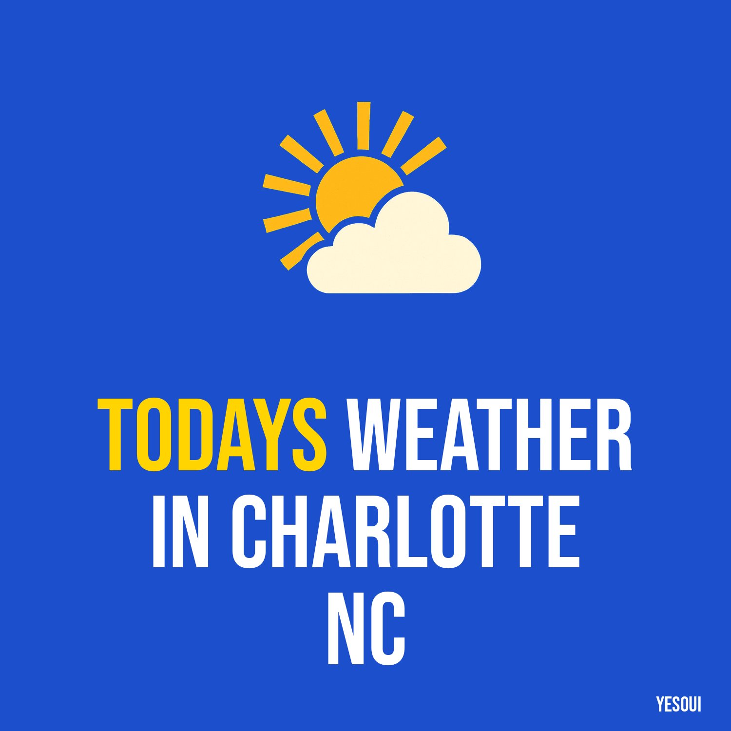 Todays weather in Charlotte NC artwork
