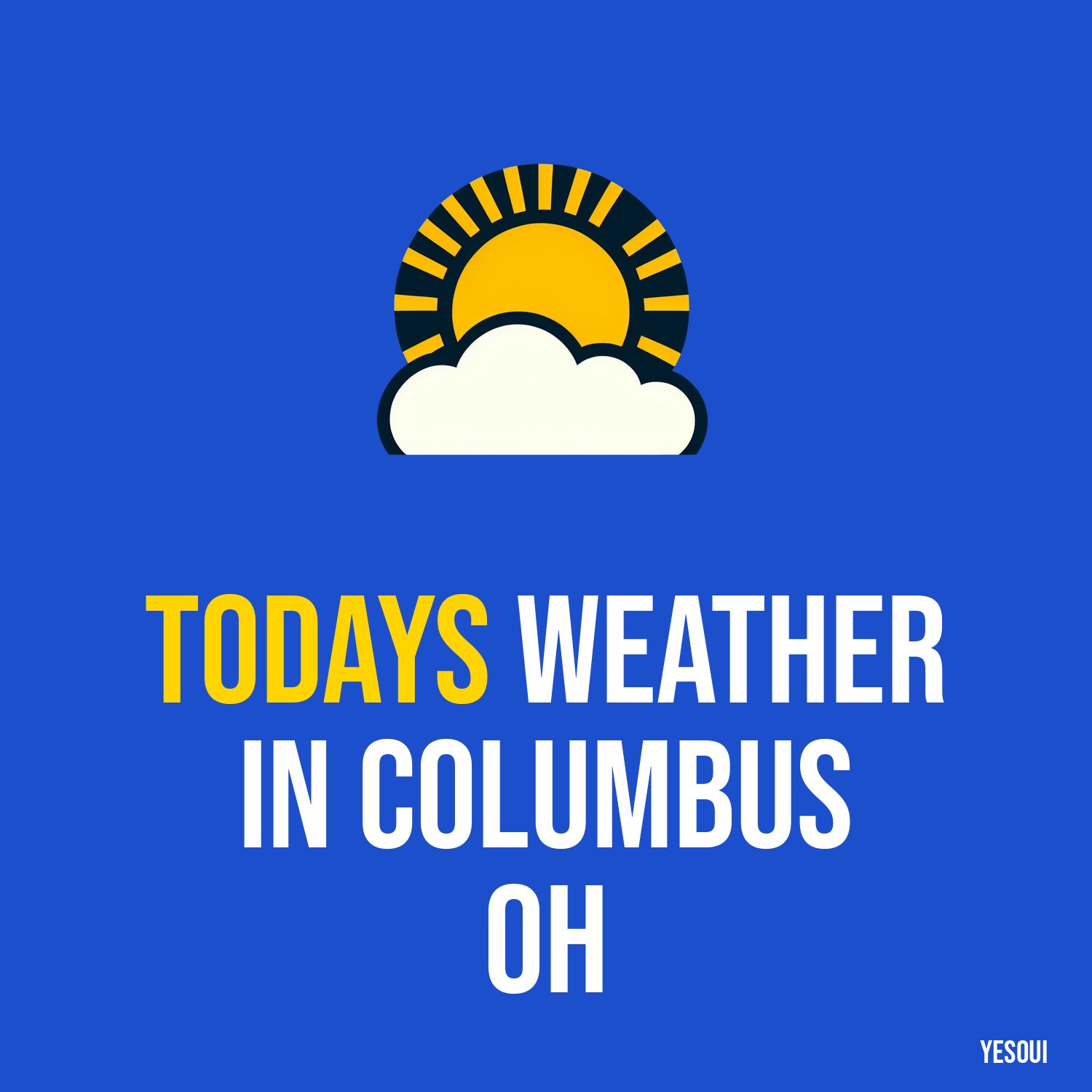 Todays weather in Columbus OH artwork