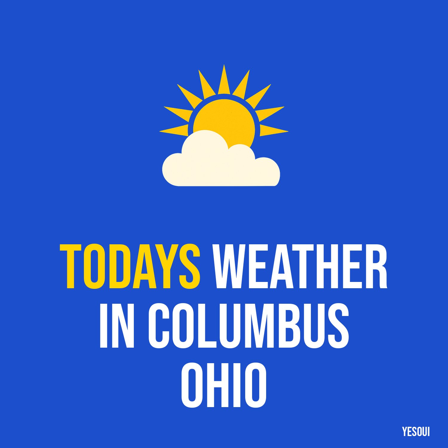 Todays weather in Columbus Ohio artwork
