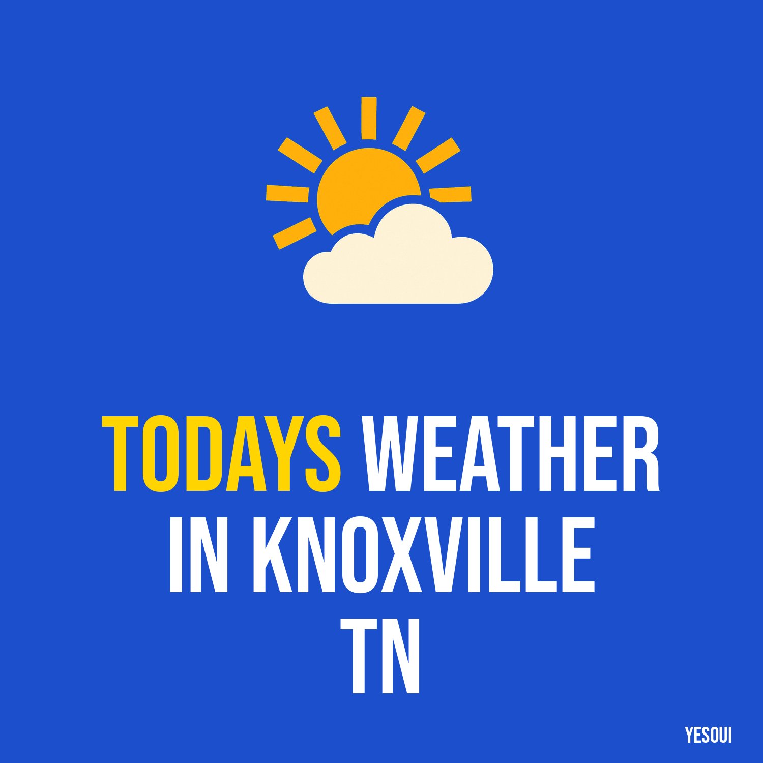 Todays weather in Knoxville TN artwork