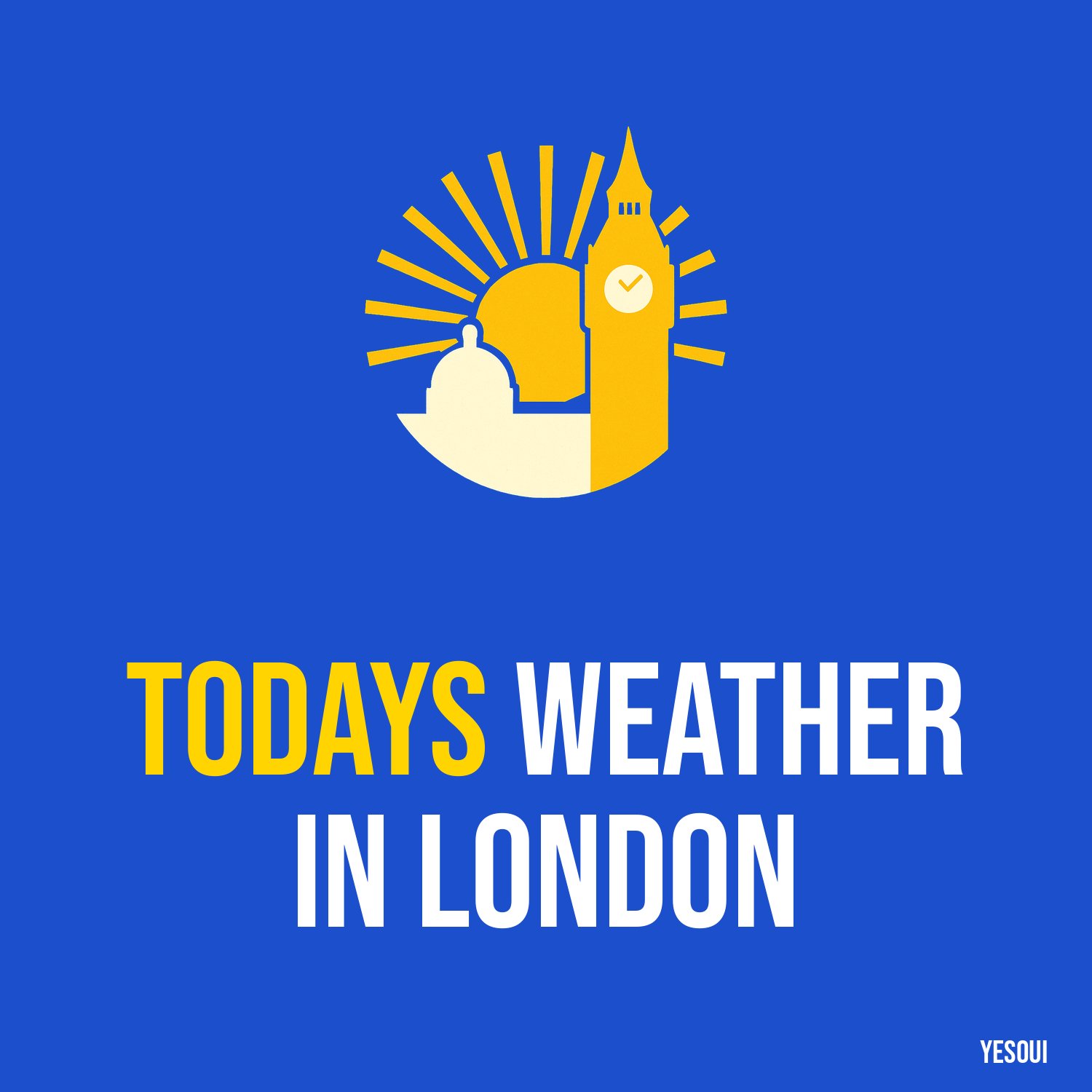 Todays weather in London artwork