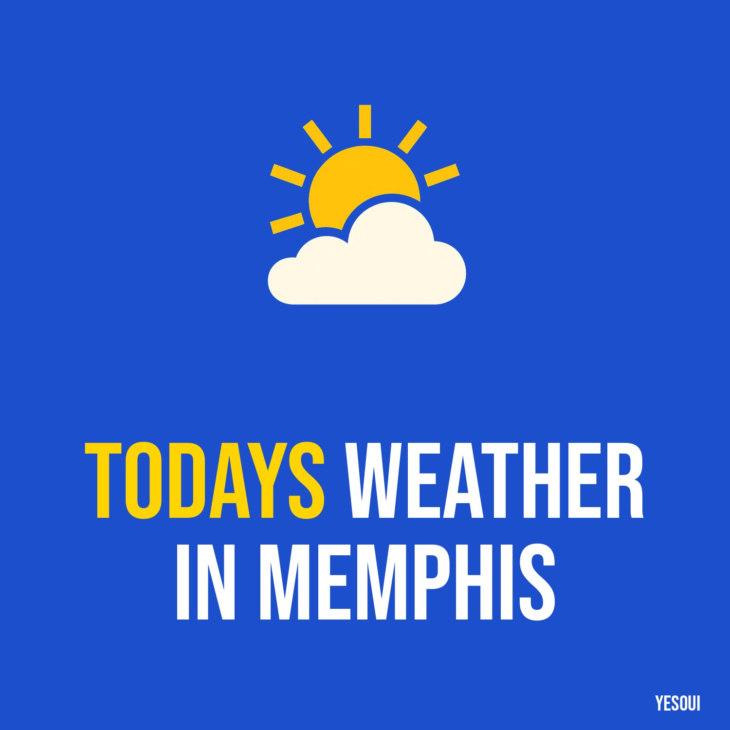 Todays weather in Memphis artwork