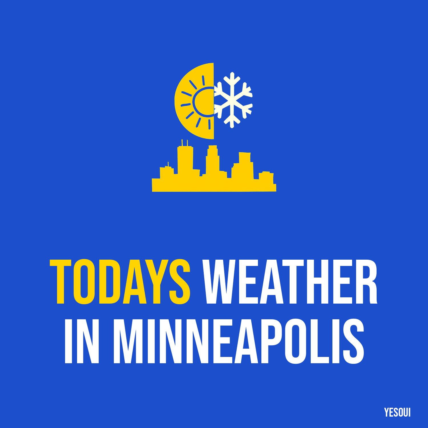 Todays weather in Minneapolis artwork