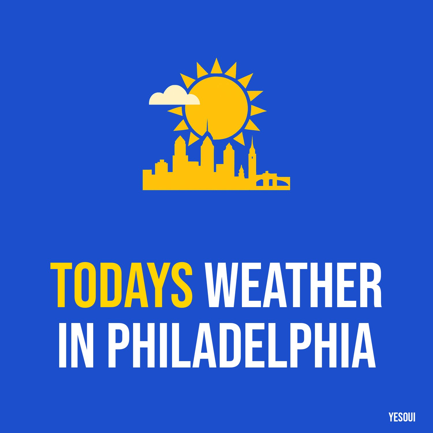 Todays weather in Philadelphia artwork