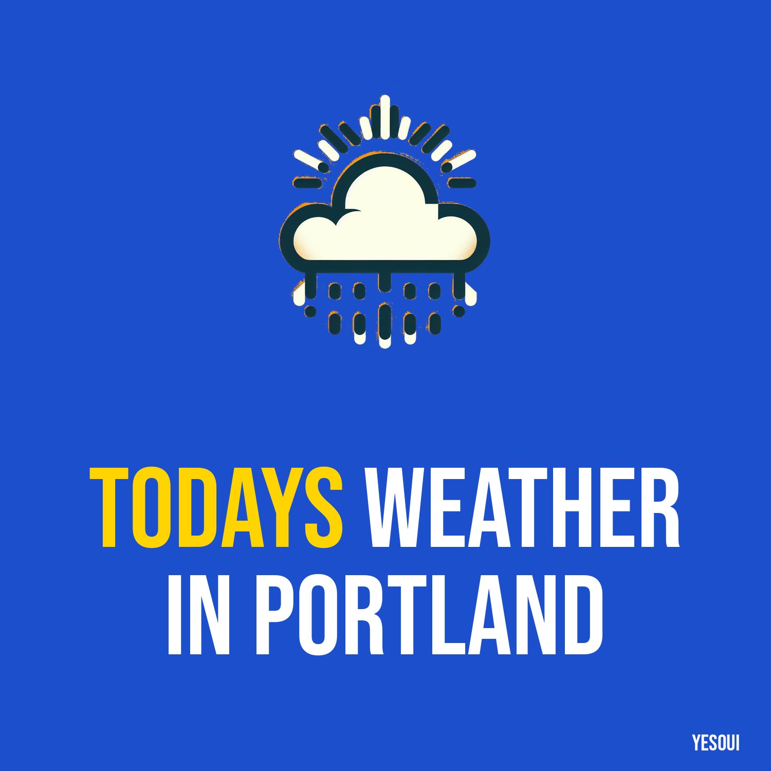 Todays weather in Portland artwork