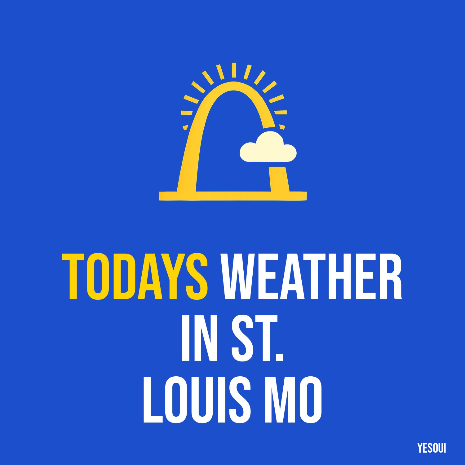 Todays weather in St. Louis MO artwork