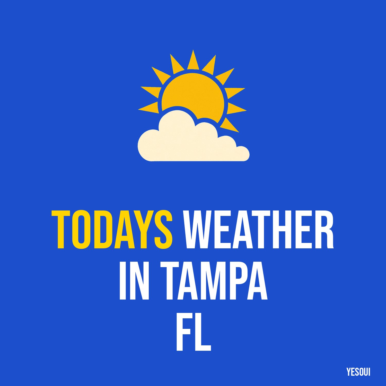 Todays weather in Tampa FL artwork